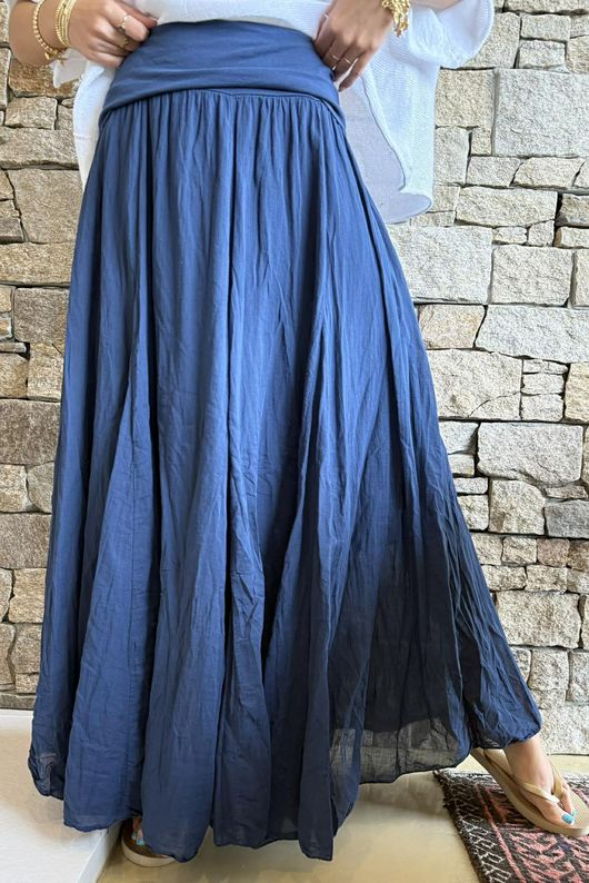 Songbird Bandeau Skirt Dress Navy 